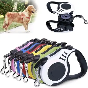 Retractable Dog Leash | Premium 10ft and 16ft Durable Dog Leash Automatic Retractable Nylon Cat Lead Extension Puppy Walking Running Lead Roulette for Dogs Pet Product.