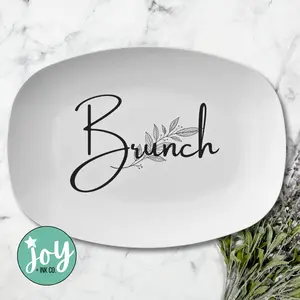 Modern Brunch Script Platter