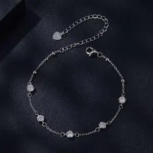 5-Stone Moissanite Solitaire Bracelet