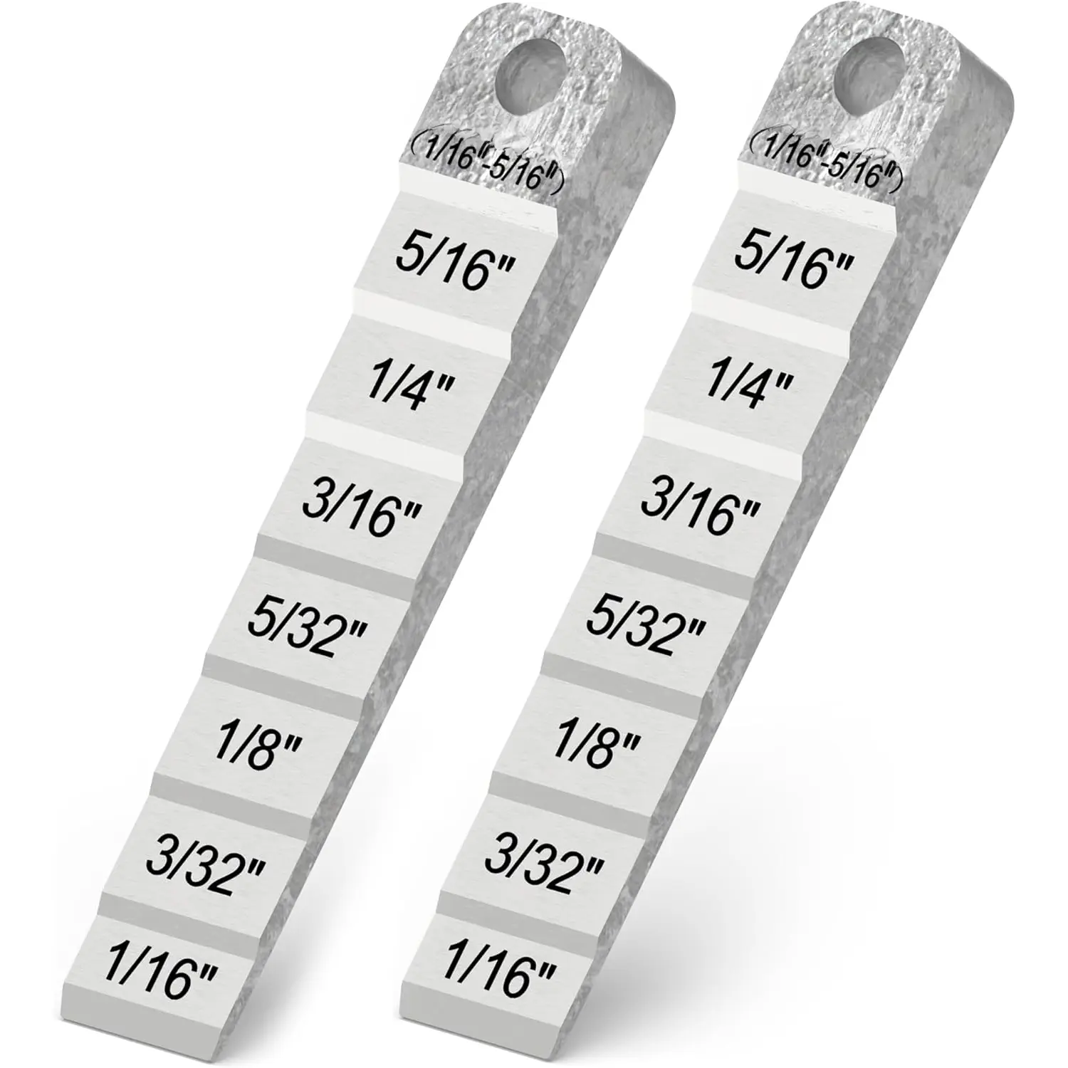2 count 2130 Small Pipe Spacer Wedge Stepped Guage (3/4" x 4"), Fit for Pipe Spacing Welding, Stepped Flange Wedge with Lanyard Hole Pipefitter Tools