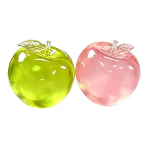 Apple Squishy Toys 2-Pack, Soft Squeeze Stress Relief Set for Adults & Kids, Super Slow Rising Mochi Sensory Fidget, Calming Anxiety Toy for Desk Travel, Birthday Party Idea for Children