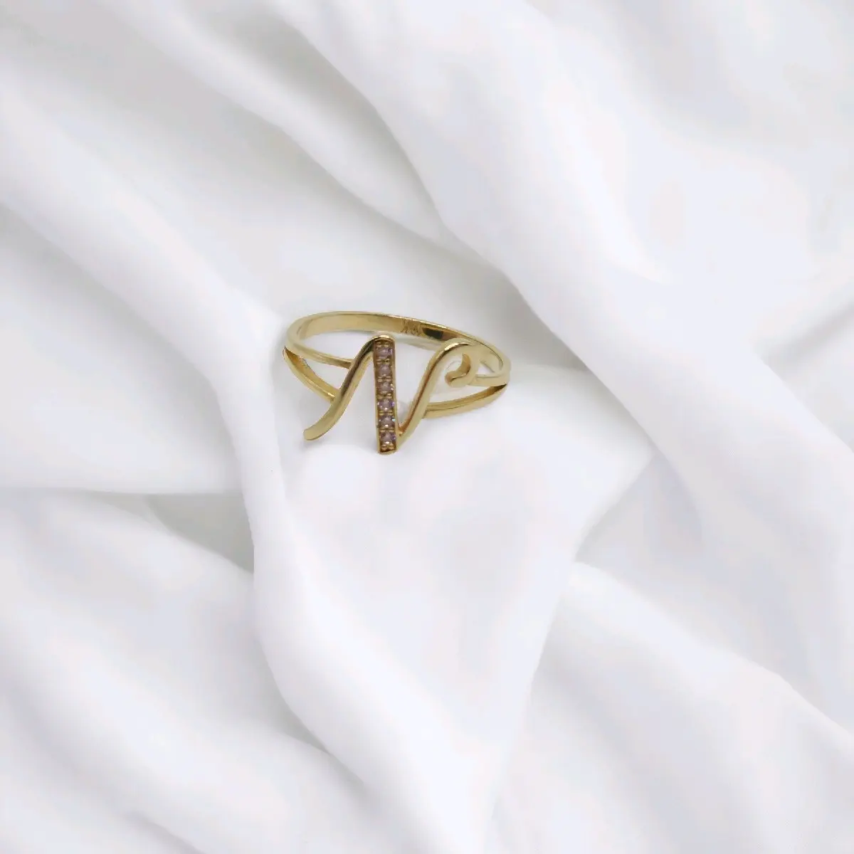 Personalized Initial N Ring - Customizable Jewelry for Men and Women