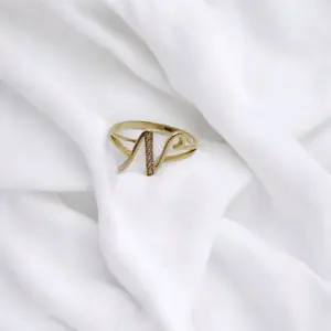 Personalized Initial N Ring - Customizable Jewelry for Men and Women