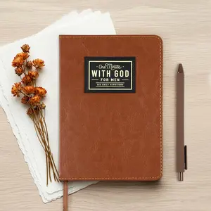 One Minute with God for Men: 365 Daily Devotional Book & Prayer Journal. Brown Faux Leather Flexcover Pocket Bible Study Guide. Perfect Christian Spiritual Gift for Father, Husband & Students，Father's Day Gift Recommendations