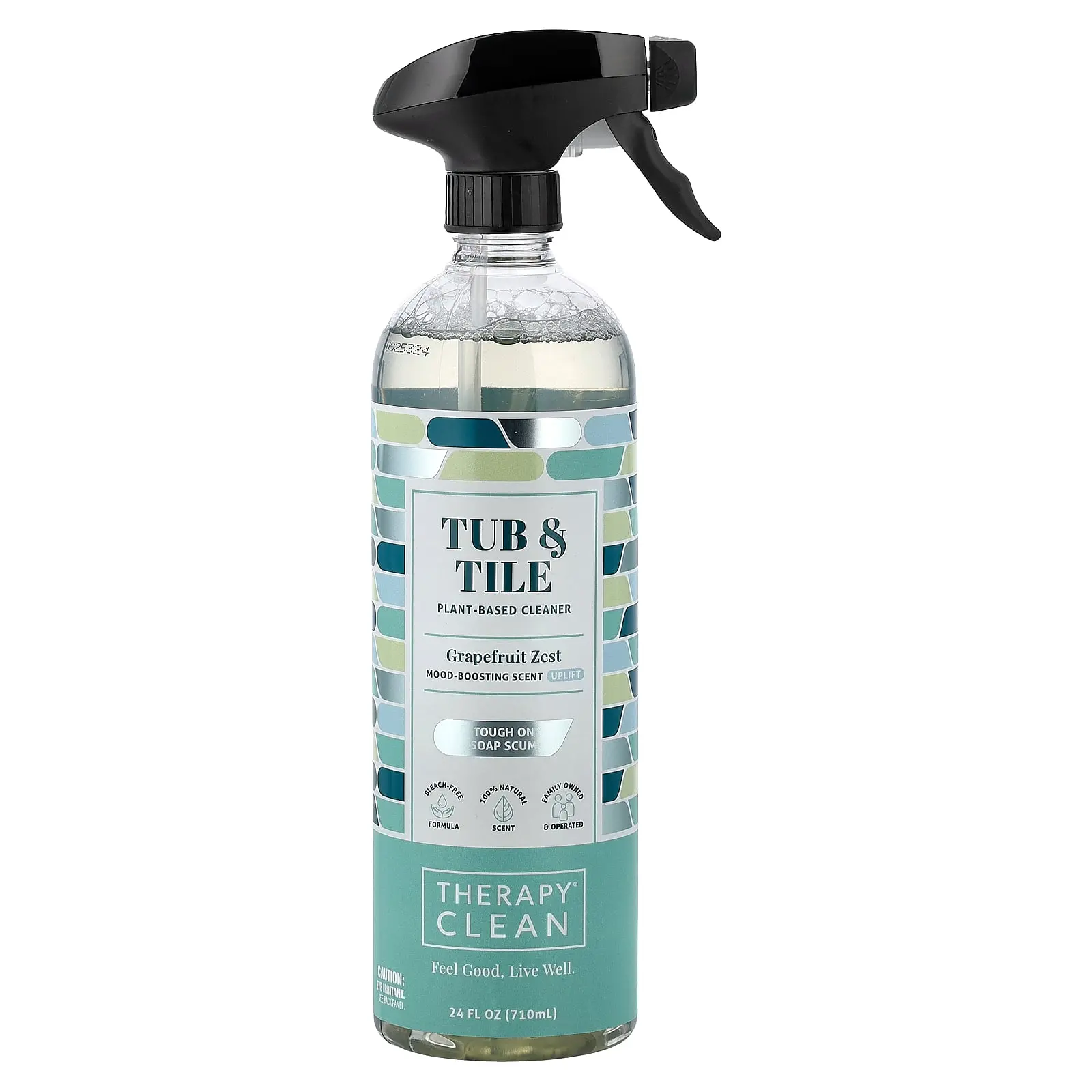 Therapy Clean Tub & Tile, Plant-Based Cleaner, Grapefruit Zest, 24 fl oz (710 ml)