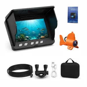 Underwater Fishing Camera with 4.3" LCD Monitor, IP68 Waterproof Fish Finder Camera for Ice, Lake and Boat Fishing
