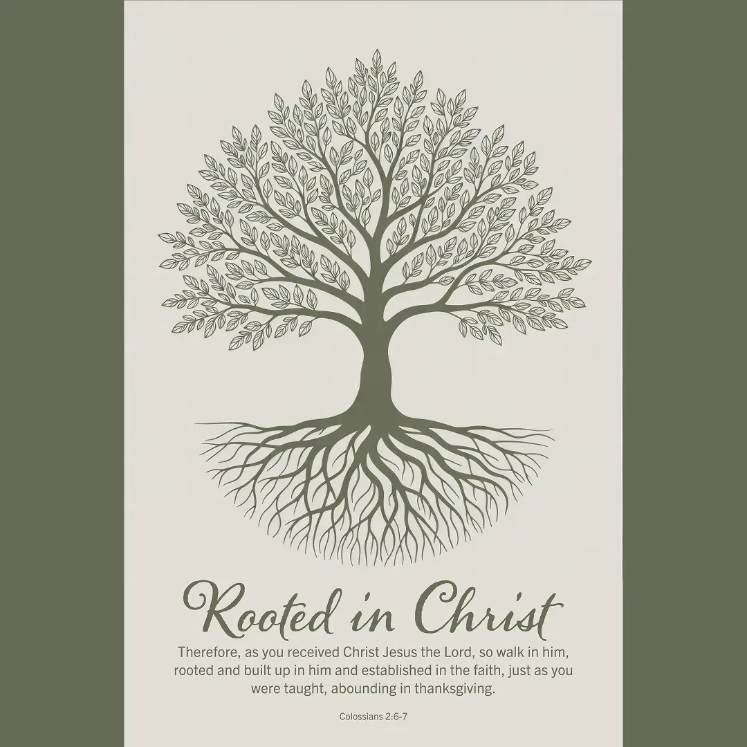 Rooted in Christ Print | Colossians 2:6–7