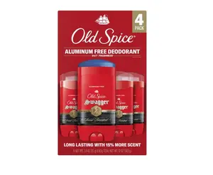 Old Spice Swagger Scent Boosted Aluminum Free Deodorant, 3 oz, 4-pack