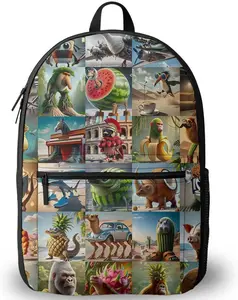 Cappuccino Assassino Backpack for Travel & Outdoor – Italian Brain Rot Backpack Meme Style with Spacious Pocketb (A)
