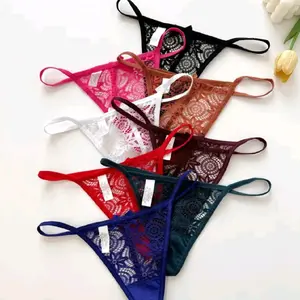8pcs Women's Low-Rise Thong Bikini Underwear - Sheer Lace Bow & V-String Panty with Semi- Comfortable Breathable Lingerie (8pcs) - Sexy Lingerie for Casual Attire or Special Occasions