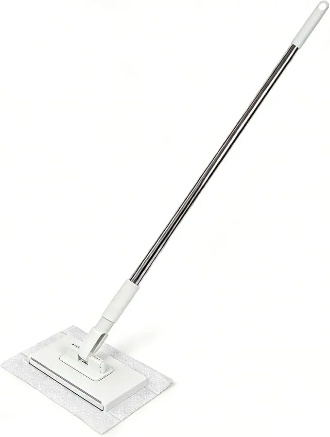 Electric Mini Sweeper Mop - No-Touch Dirty Wipe, Dry-Wet Disposable Pads Compatibility, Multi-Surface House Cleaning Head for Floors, Corners, Windows
