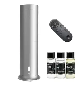 A brand-new fragrance diffuser designed for both home and office environments, featuring three premium luxury scents—specifically, three 20ml bottles of essential oils. This aromatherapy diffuser operates silently, ensuring it does not disturb your sleep.
