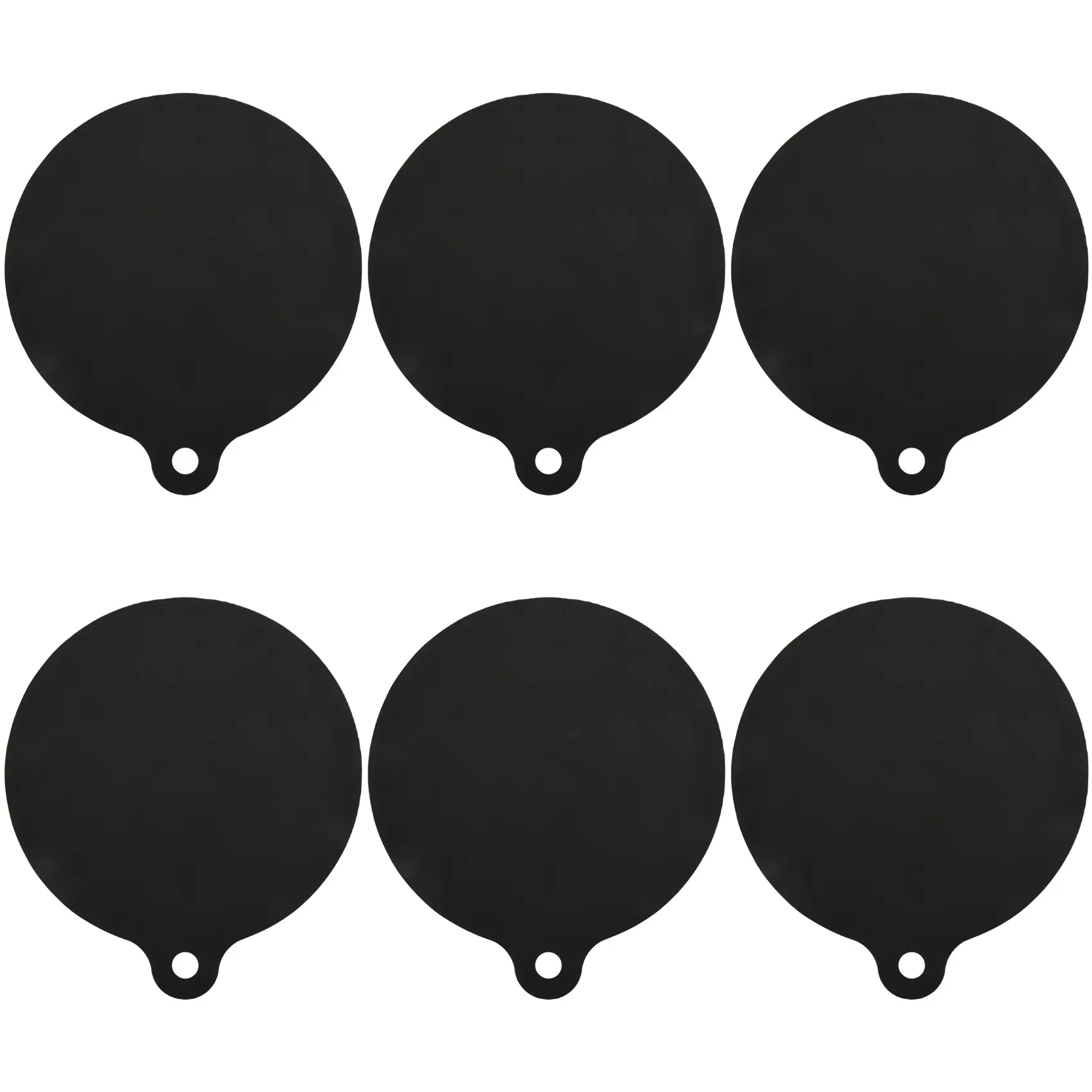 6-Piece 22cm Diameter Induction Cooktop Protector Pads, Durable Silicone Glass Fiber Round Mats - 250 Degrees Celsius Heat-Resistant, Non-Slip, Insulating Covers for Cooking Dishes, Reusable to Prevent Scratches & Extend Cooktop Lifespan