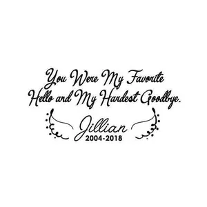 Pet Memorial Decal - Car Bumper Sticker