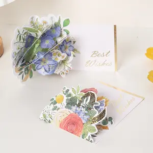 3D Pop-up Flower Cards-3 Pack, Surprise Valentine's Day Gift Card Set for Her