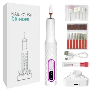 ✨ Portable Cordless Electric Nail Drill｜3-Speed Professional Set with 12 Replacement Heads + Charging Base – Low-Noise Wireless Nail File – 3-in-1 for Home Use: Removing Gel Polish, Cuticle Care & Nail Polishing Cordless Design, Three Speeds