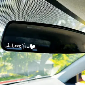 I Love You Rearview Decal - I Love You Decal