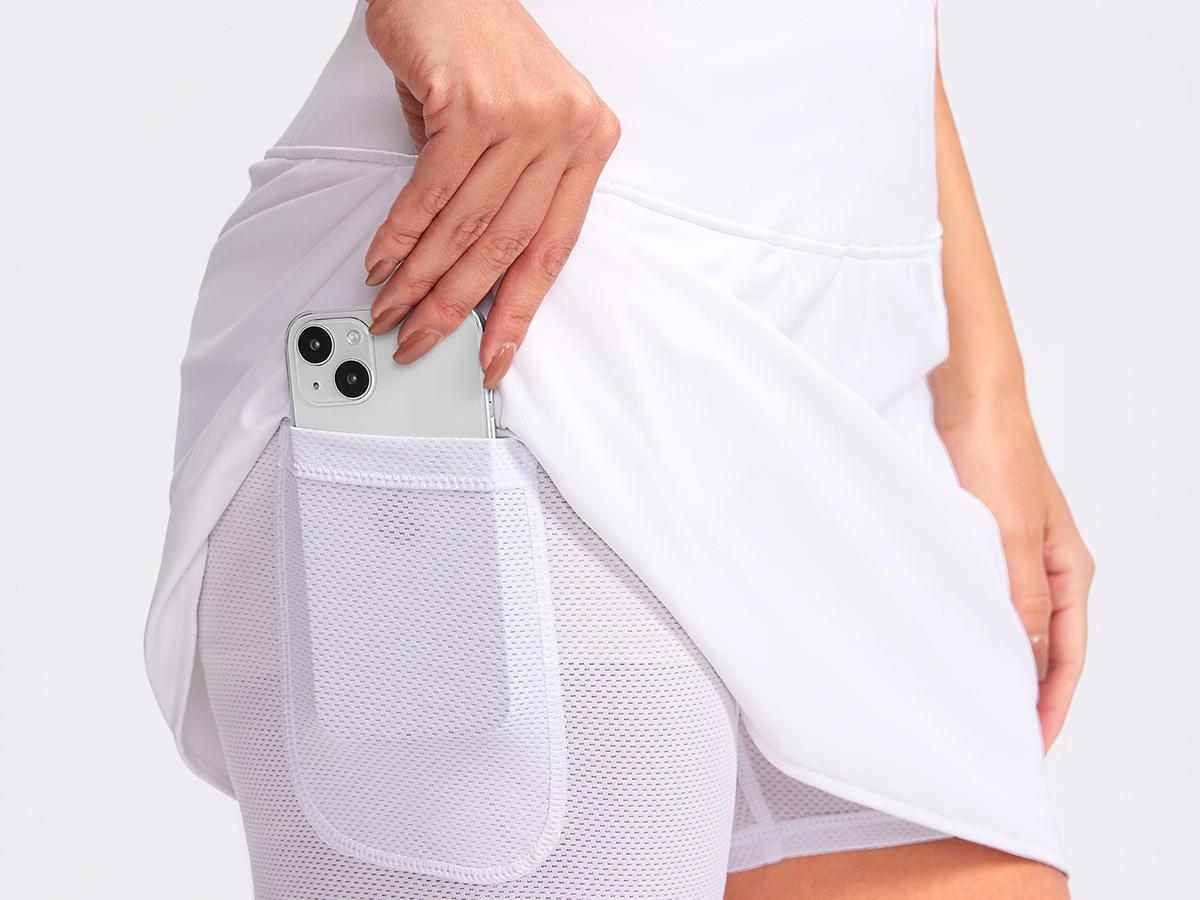 [Clearance] G Gradual Women's High-Waisted Skorts with Zipper Pockets, Polyamide-Elastane Fabric, Full Coverage for Hiking, Tennis, Athletic Workouts, Everyday, Breathable,travel essentials,camping essentials