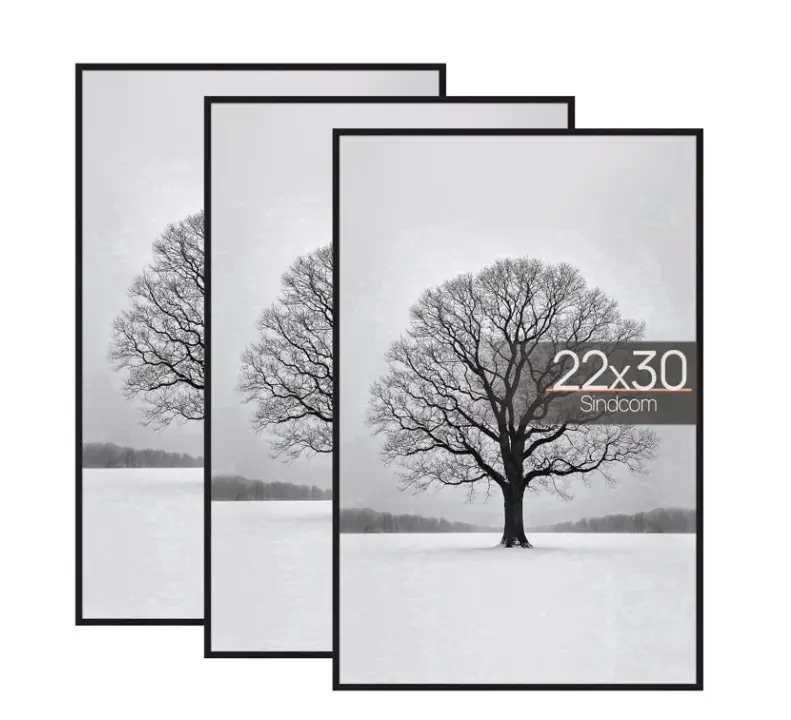 Sindcom 22x30 Picture Frames , Gallery Wall Poster Frames Set of 3 , Black