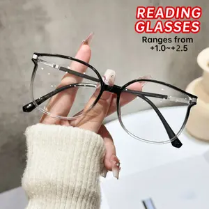 Fashionable Rimmed Women's Reading Glasses Ranges from +1.0 to +2.5 Ideal for Elders Reading Newspapers and Mobile Phones