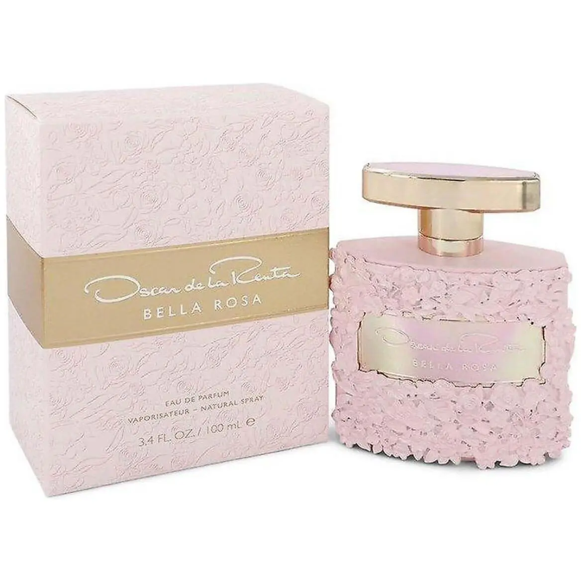 Oscar de la Renta Bella Rosa EDP - Women's Floral Perfumes, Chypre Floral, Chic, Amber, Citrus-Infused Fragrance, 3.4 fl oz, New in Box, Gifts for Her, Chypre Floral Fragrance