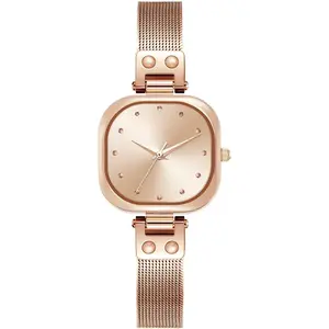 Dainty Women's Watch, Rectangle Watches for Women, Elegant Women's Wrist Watch, Ladies Watch with Stainless Steel Bracelet or Leather Band