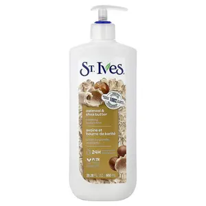 St. Ives Soothing Body Lotion, Oatmeal & Shea Butter, 20.28 fl oz (600 ml)