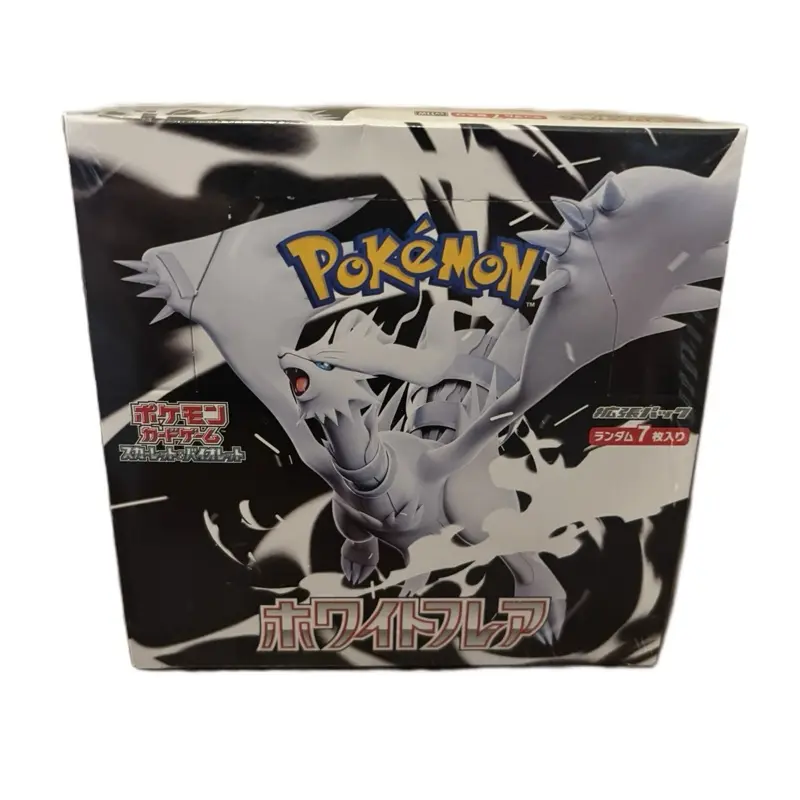 Pokémon Trading Cards White Flare Edition Collectible Card Game Featuring Dynamic Design Black and White Theme