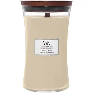 Woodwick Large Hourglass Candle, Vanilla Bean Scented, Crackles as It Burns, Premium Soy Blend Wax, Perfect for Gifting, 21Oz WoodWick