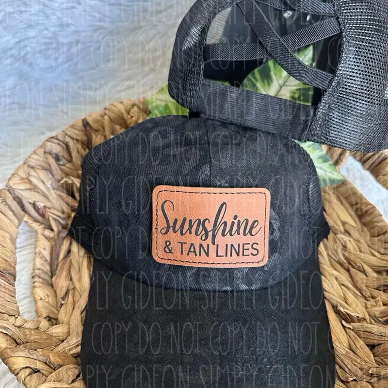 Women's Crisscross Ponytail Baseball Cap - Distressed American Flag, Sunshine & Tan Lines Embroidery, Black Leopard Print, Hair Tie Back, Animals, Casual, Unisex Universal Fit, Beach Everyday Wear, Hand Wash Only, for Memorial Day Campfire/BBQ Party
