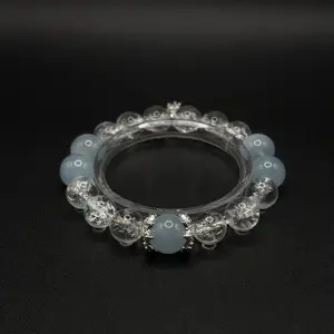 Aquamarine × Himalayan Quartz | Calm & Clarity Bracelet