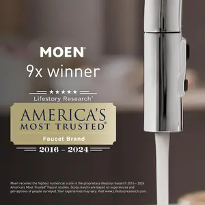 Moen 105895BL Kitchen Air Gap, Matte Black