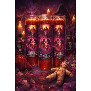 🕯️ Triple Strength St. Michael Bust Up Break Up Candle – E.B.S. Candles 31™
