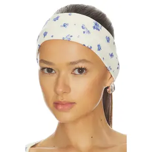 WellBeing + BeingWell Sable Headband in Blue Floral