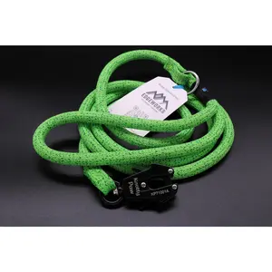 Green - Lime Line - Upcycled Climbing Rope Dog Leash