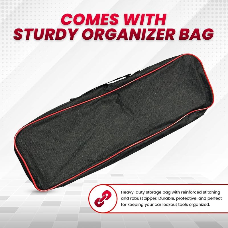 Car Unlock tool set, Car Repair Tool Kit Portable Automotive Tool Set 24 PCS with Carrying Bag for Cars & Trucks Universal Car