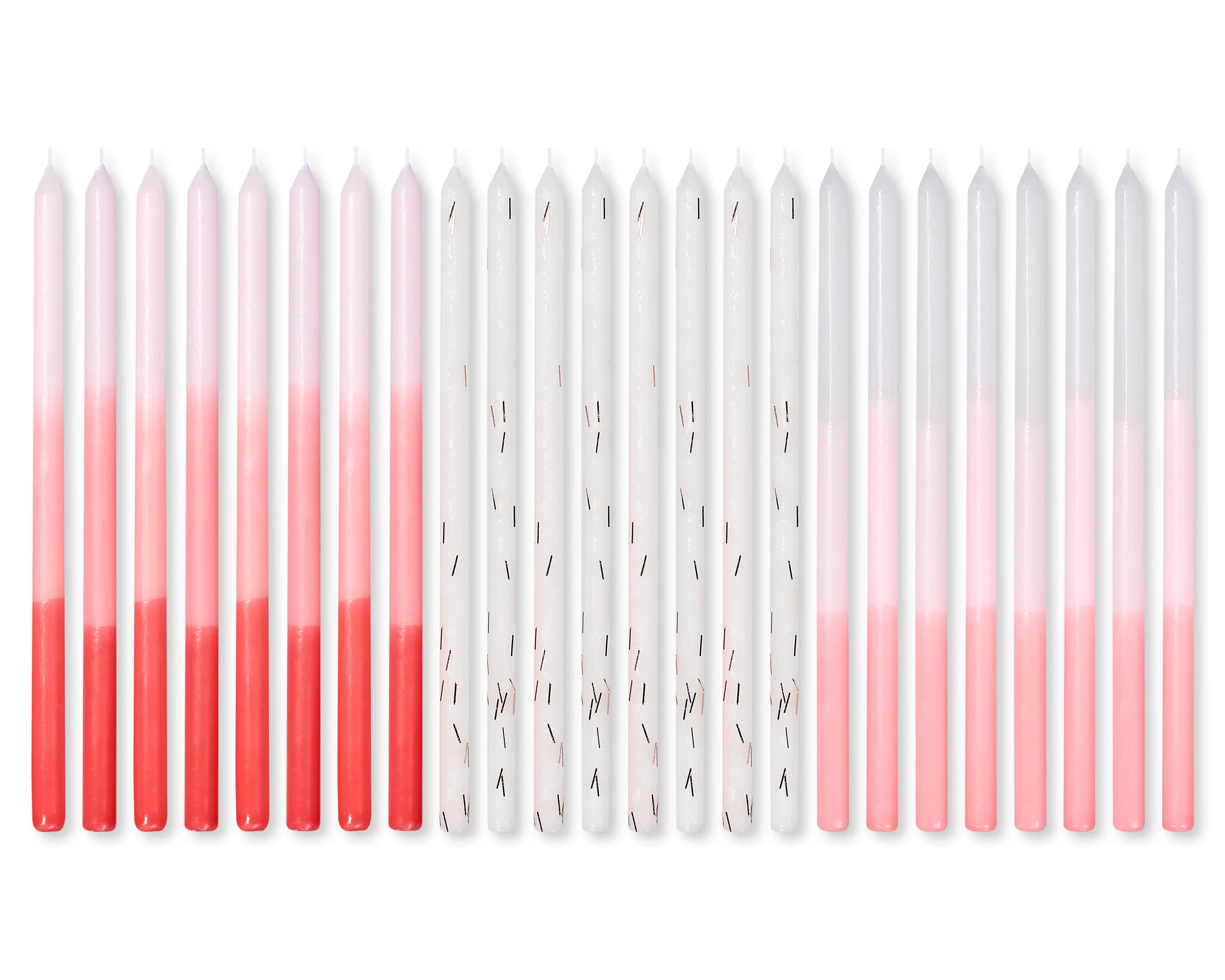 Pink Ombré Birthday Candles (Set of 24)