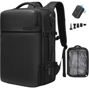 Vacuum Travel Backpack, 70L Expandable Air Vacuum Backpack for Travel, Vacpack Travel Vacuum Bags with Pump, TSA Lock, USB  Port,