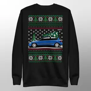 Ugly Christmas Sweater - Honda Civic EG on Volks