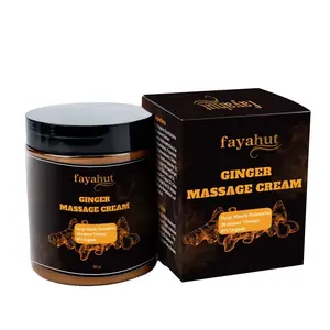 Ginger Massage Cream – Deep Muscle Relaxation Therapy for All Skin Types, 87% Organic, Sensitive & Dry Skin Safe