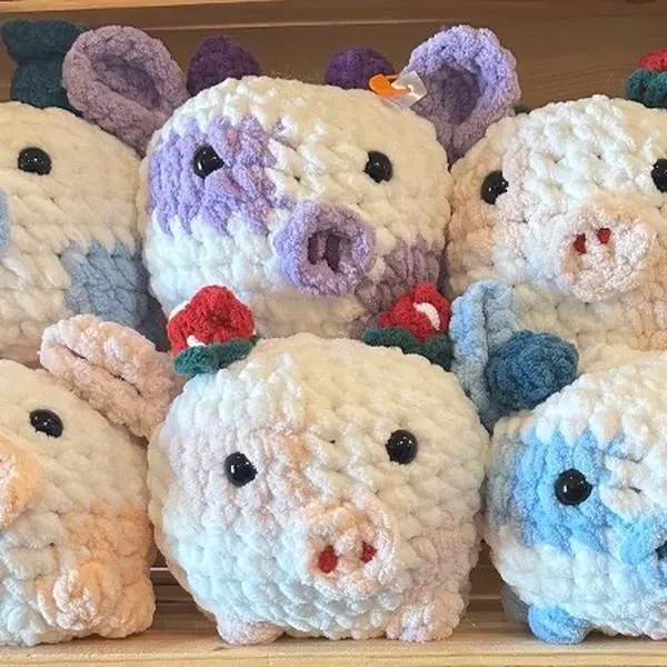 Handmade Crochet Fruit Cow Plush | Cute Cow Stuffed Animal | Soft Amigurumi Cow Gift