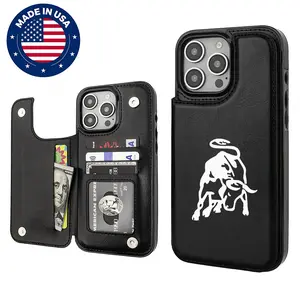 (SUMMERTOK)COW BOY COOL Aesthetic Design Letter Pattern Casing For iphone 16 15 14 13 12 Plus Pro Max Flaunt Mobile Phone Case pu Leather Card Holder Drop Protectaion Shockproof Protector Vintage unique Fashion Trend Anti-scratch Stylish Smartphone Cover