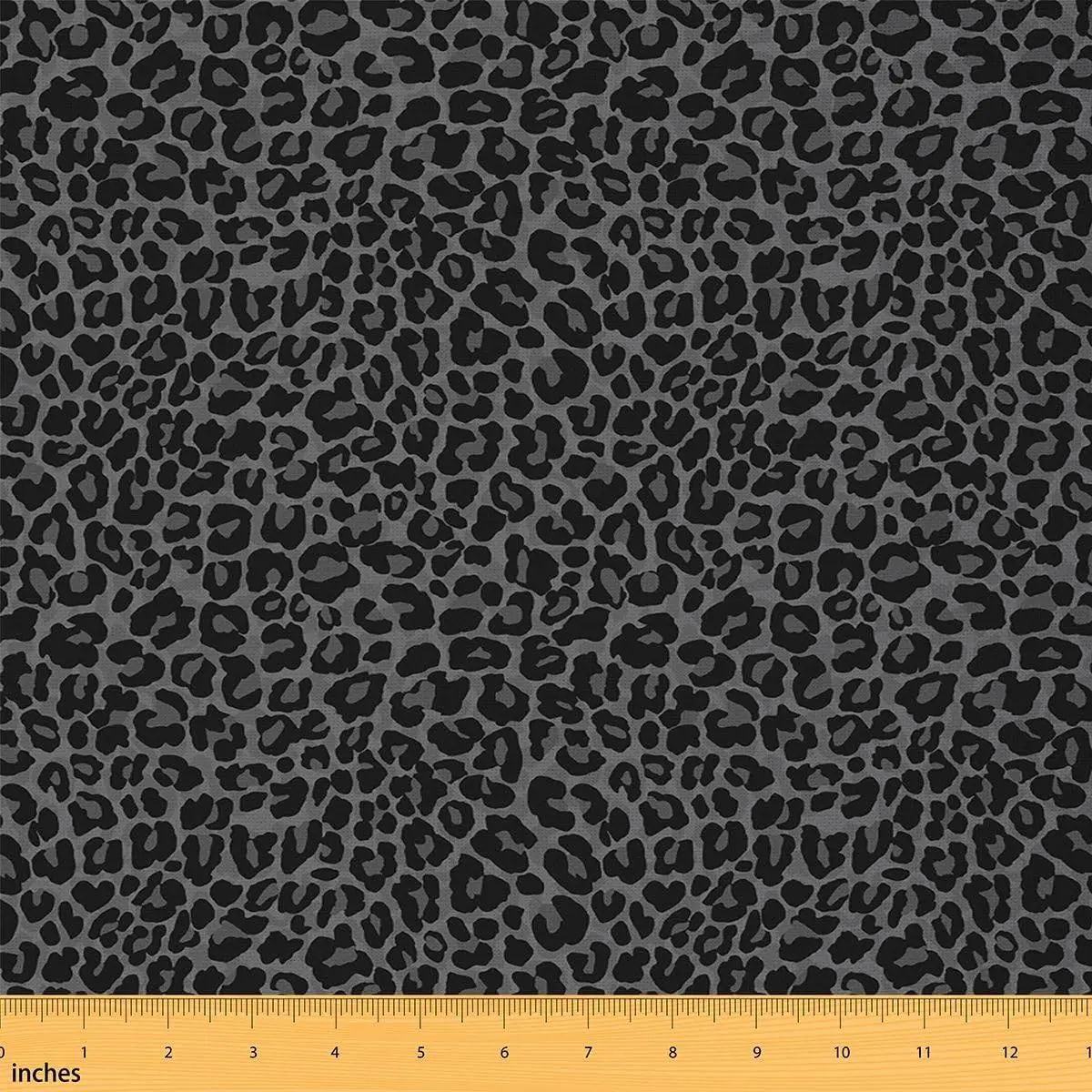 African Cheetah Flannel Fabric Soft,Leopard Print Upholstery Fabric Chairs Sofa,Grey Animal Skin Decorative Fabric,Wildlife Decor Quilting Sewing,Not Stretchy