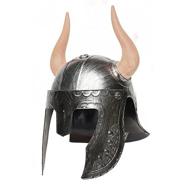 Adult Silver Horned Helmet Adult Silver Horned Helmet
