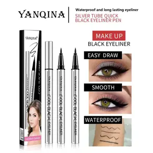 3-pack 24-hour waterproof eyeliner pencil, with smooth texture, prevents smudging, ensures long-lasting eyeliner, is easy to apply, and is suitable for daily and party makeup looks