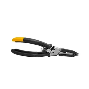 8-Inch Multifunctional Electrical Installation Stripping Pliers, Durable Hand Tool with Anti-slip Handle, Perfect for Professional Use