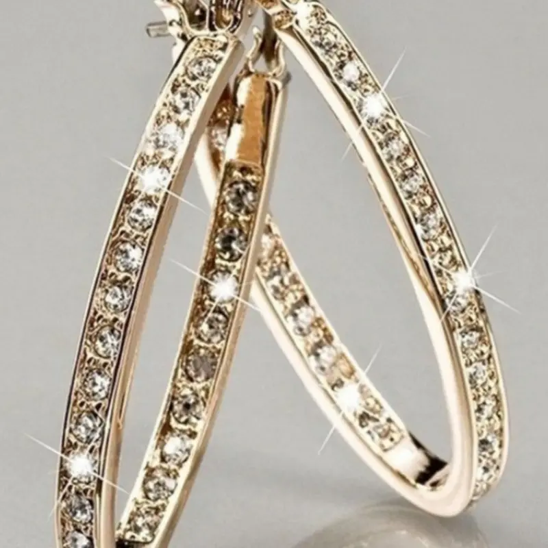 Ladies' cubic zirconia ring earrings, jewelry for daily wear, stylish jewelry, fashionable and elegant accessories, perfect gift choice, Circle Shape Earrings, Dangle Drop Earrings, Dangling Earrings, Shining Earrings, Dangly Earrings