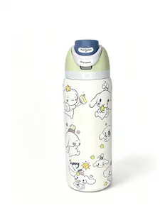 Owala 32oz Cute Puppy Pattern Portable Water Bottle, Leakproof Stainless Steel Cup, BPA Free, Perfect For Daily Fitness And Outdoor Travel