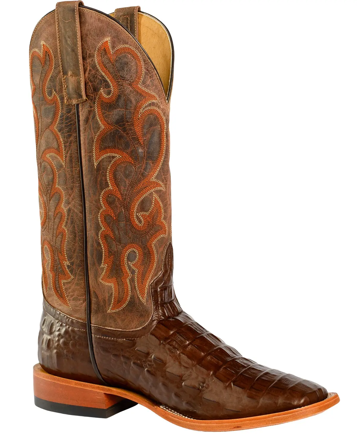 Horse Power Men's Men'S Nile Crocodile Print Western Boot Square Toe - Hp1070 Move