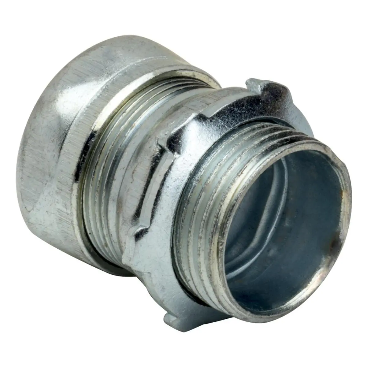 212 MAIN Zinc-Plated Steel EMT Compression Connector, Trade Size 3 in, Model 658S, Threaded Mount, Concrete Tight-Fit for Sports & Outdoor Sailing Water Sports EMT Conduit
